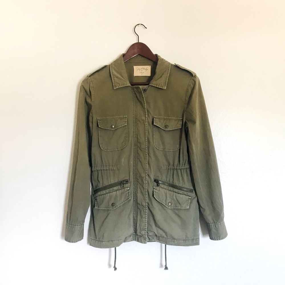 100% Cotton Light-Weight Army Jacket Velvet by Graham and Spencer